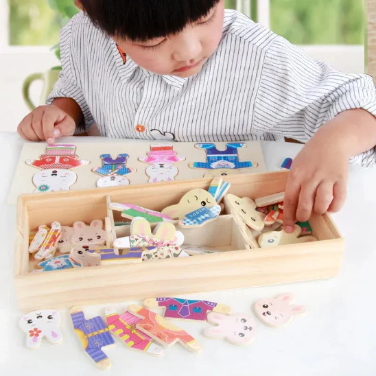 Puzzle dressing - Jouet bois – Image 9