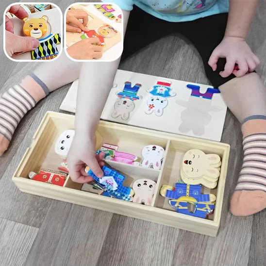 Puzzle dressing - Jouet bois – Image 8