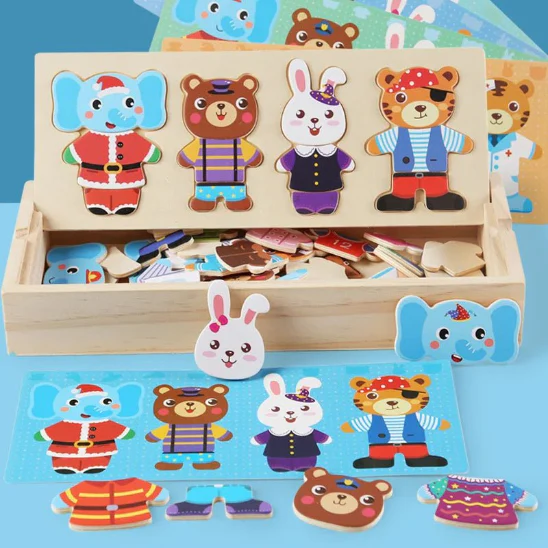 Puzzle dressing - Jouet bois – Image 7