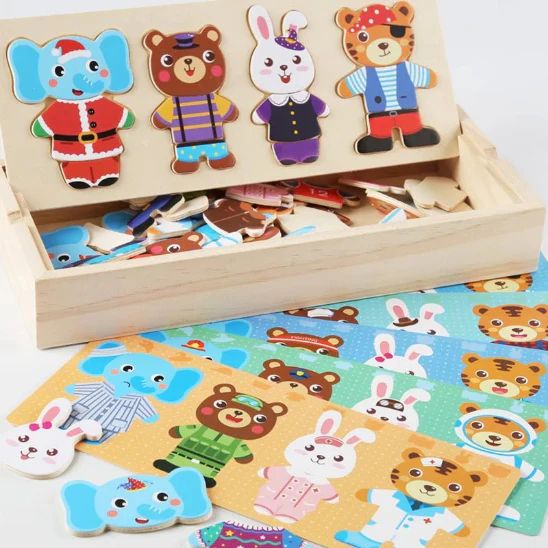 Puzzle dressing - Jouet bois – Image 6