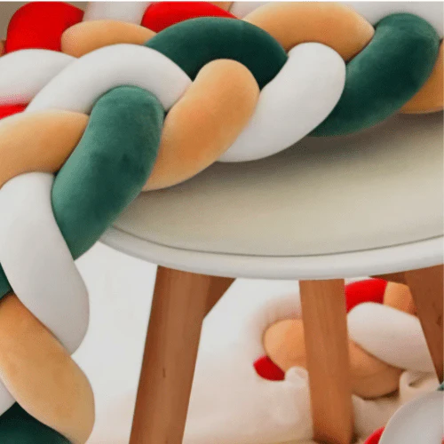 La Tresse de Lit - Caramel blanc et vert – Image 5
