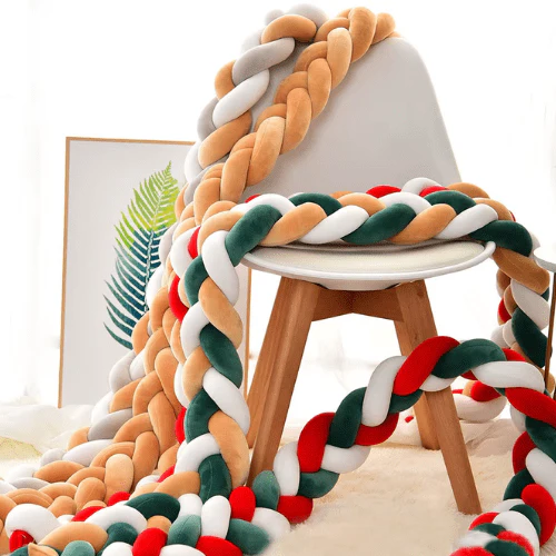 La Tresse de Lit - Caramel blanc et vert – Image 4