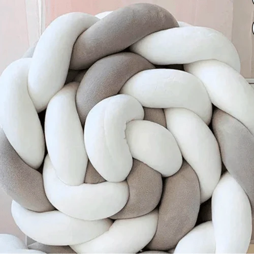 La Tresse de Lit - Gris et blanc – Image 6