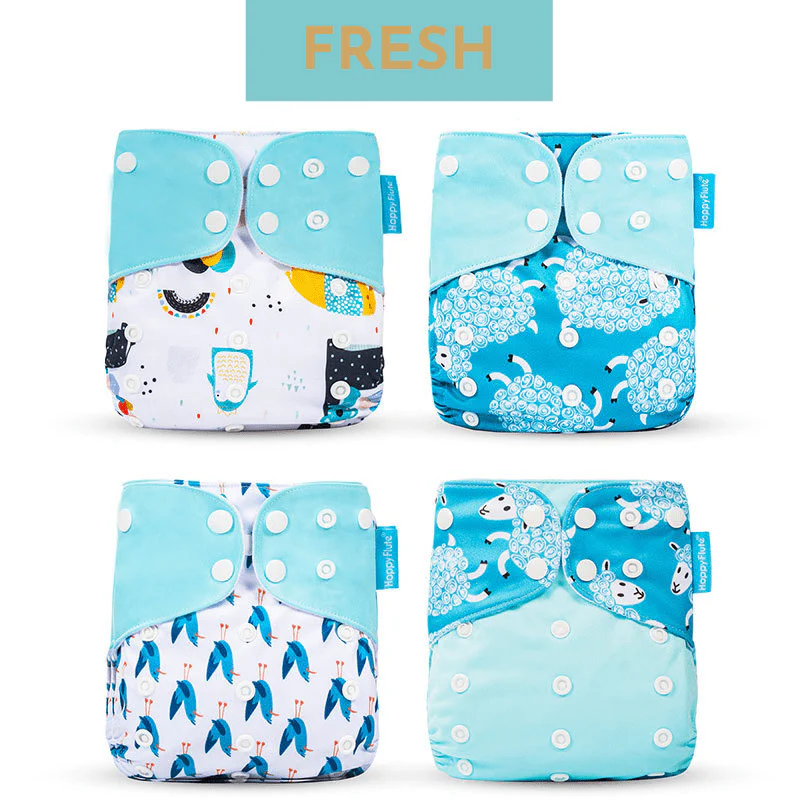 PureBaby | Couche tissu ajustable lavable bébé – Image 4
