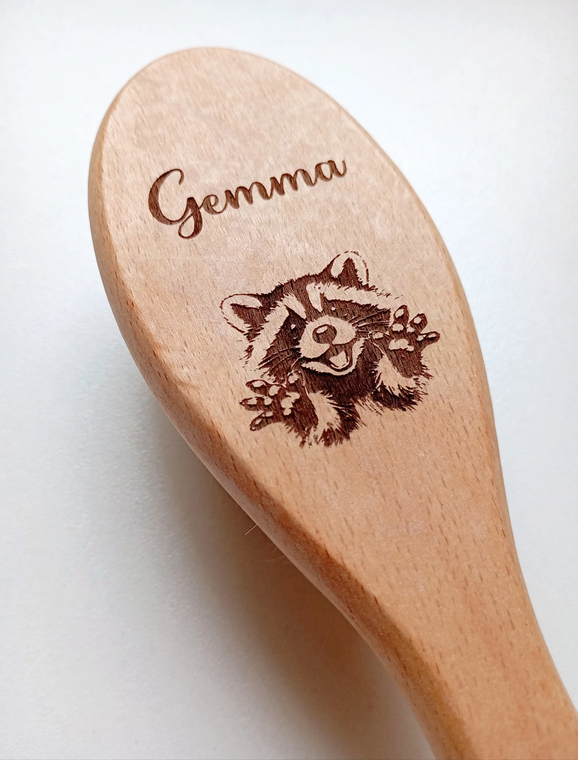 Brosse à cheveux picots en bois personnalisée – Image 4