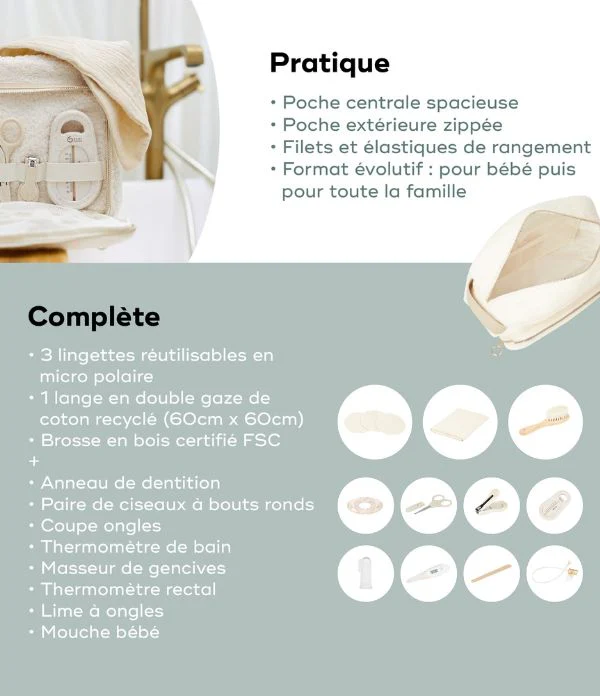 Trousse de toilette Curl White x Babyatoutprix – Image 3